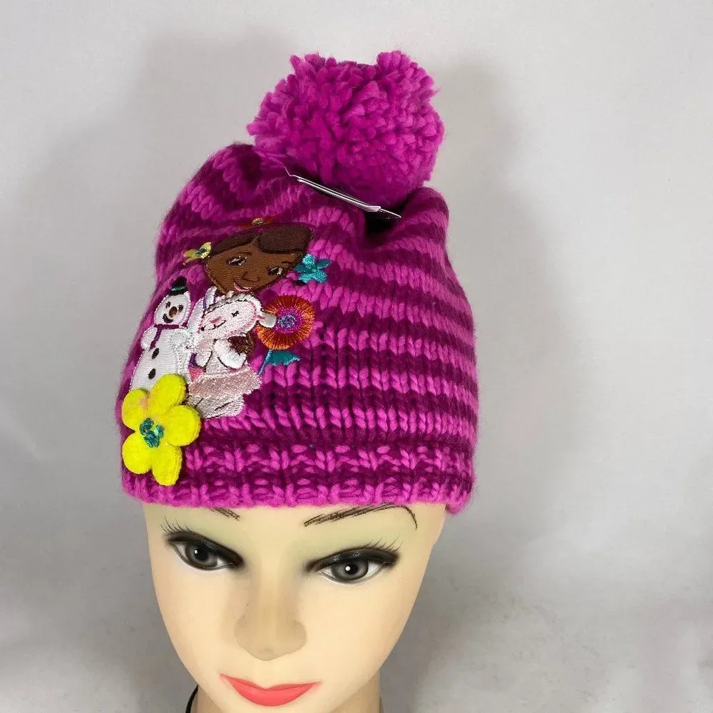 Disney Doc McStuffins Knit Hat for Girls Size M/L
